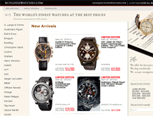 Tablet Screenshot of buygoodwatches.com